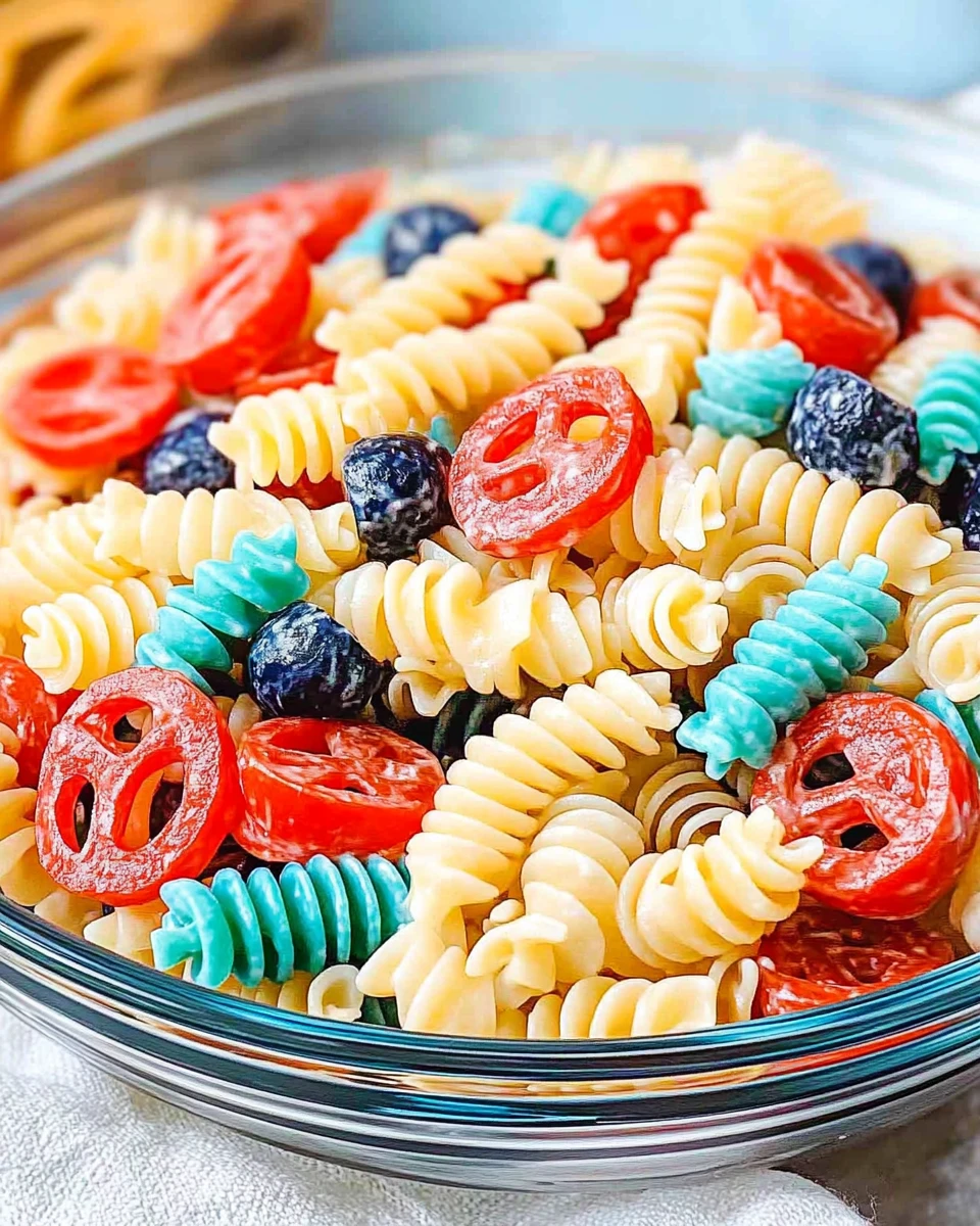 Red, White, and Blue Pasta Salad