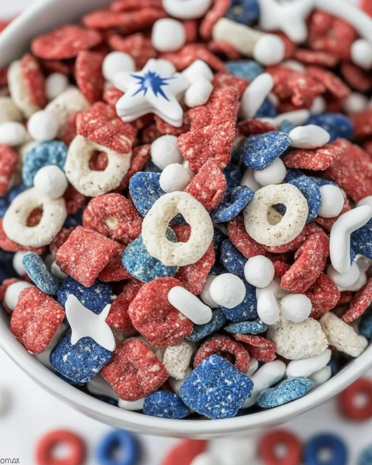 Red, White, and Blue Snack Mix