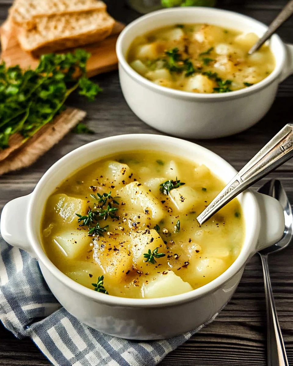 Roasted Garlic Potato Soup