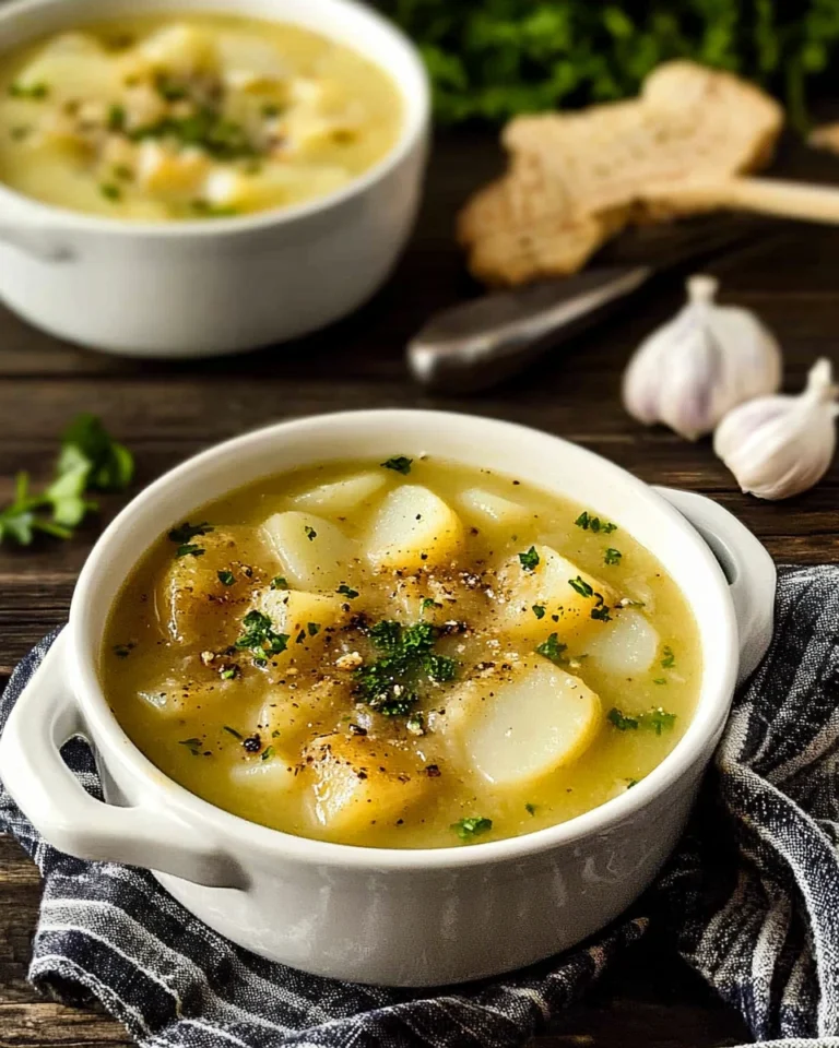 Roasted Garlic Potato Soup