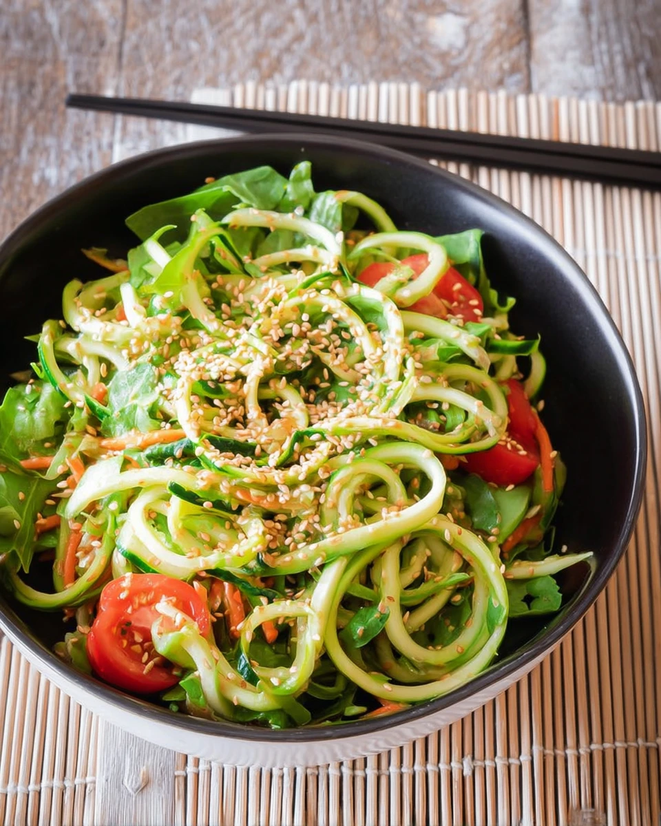 Sesame Zucchini Noodle Salad