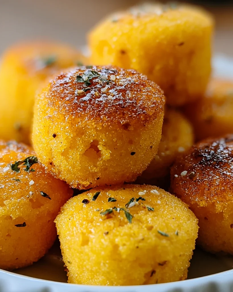 Southern-Style Honey Butter Cornbread Poppers