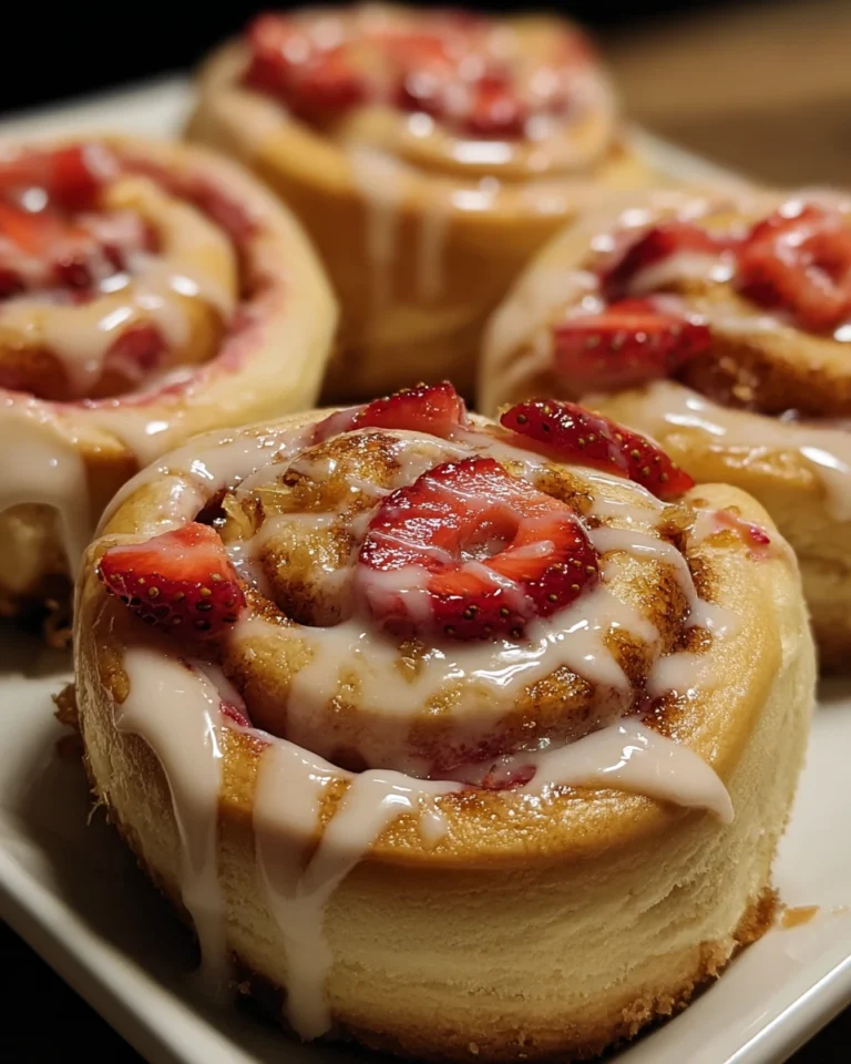 Strawberry Cheesecake Cinnabon Rolls