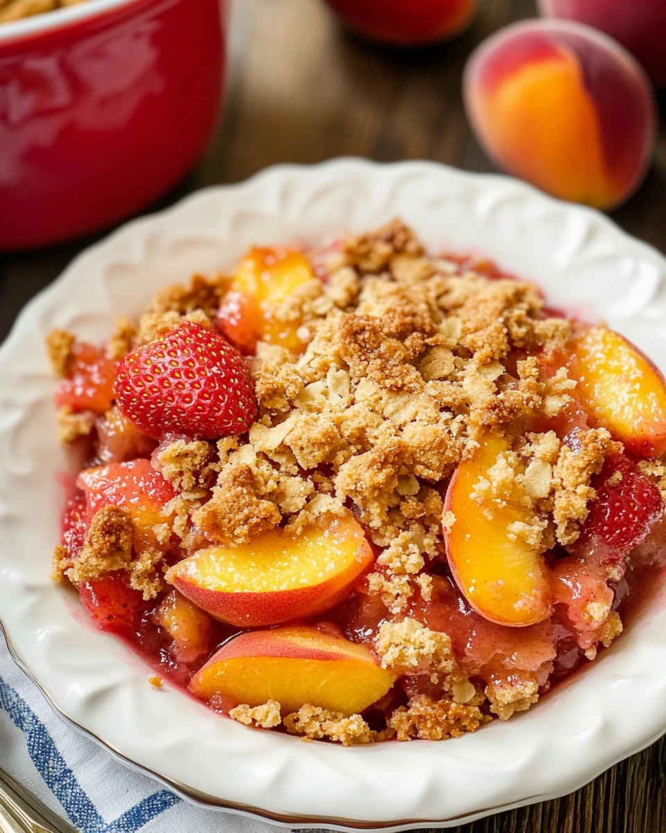 Strawberry Peach Crisp