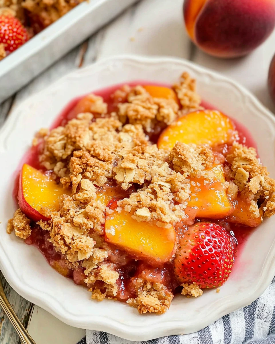 Strawberry Peach Crisp