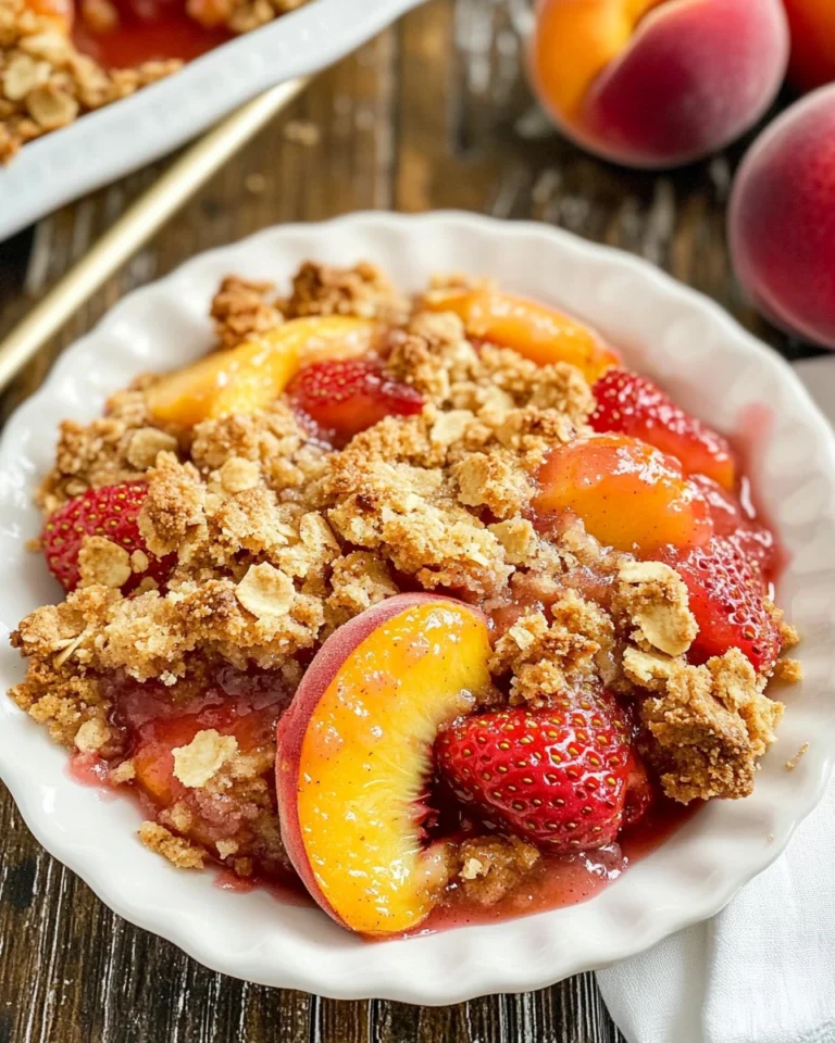 Strawberry Peach Crisp