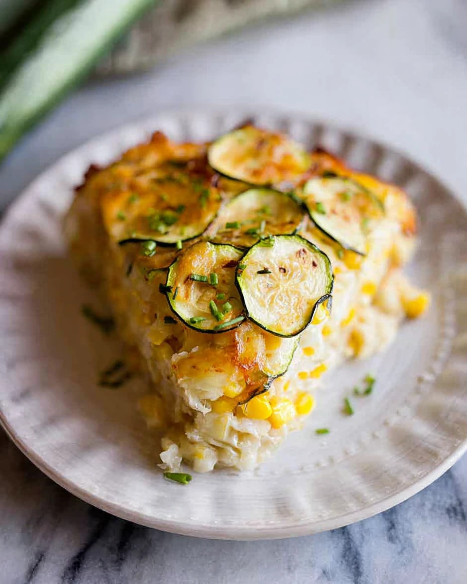 Sweet Corn Zucchini Pie