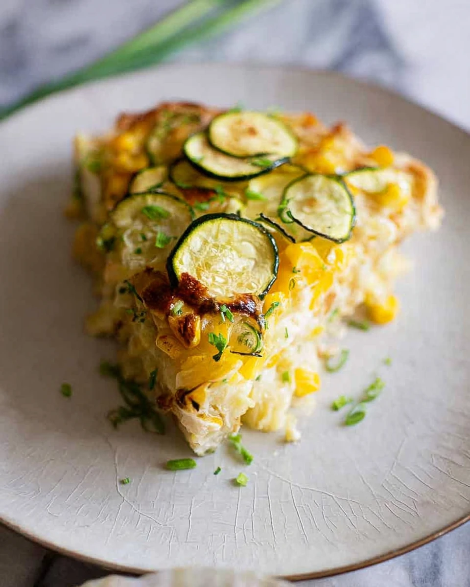 Sweet Corn Zucchini Pie
