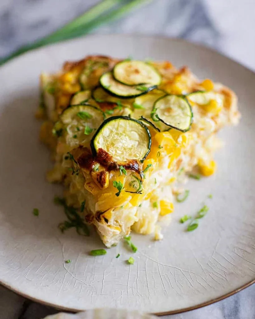 Sweet Corn Zucchini Pie