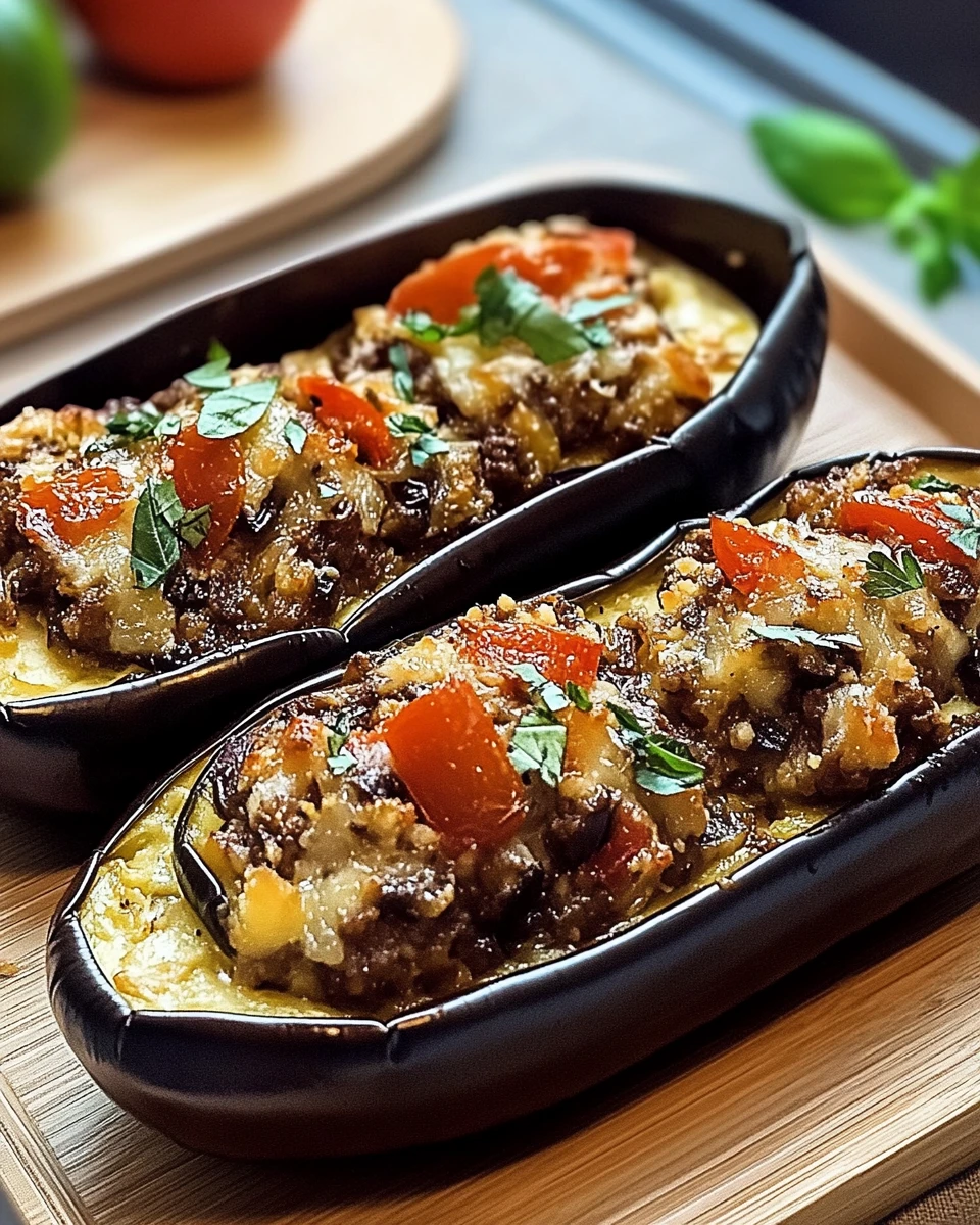 Vegan Stuffed Eggplant