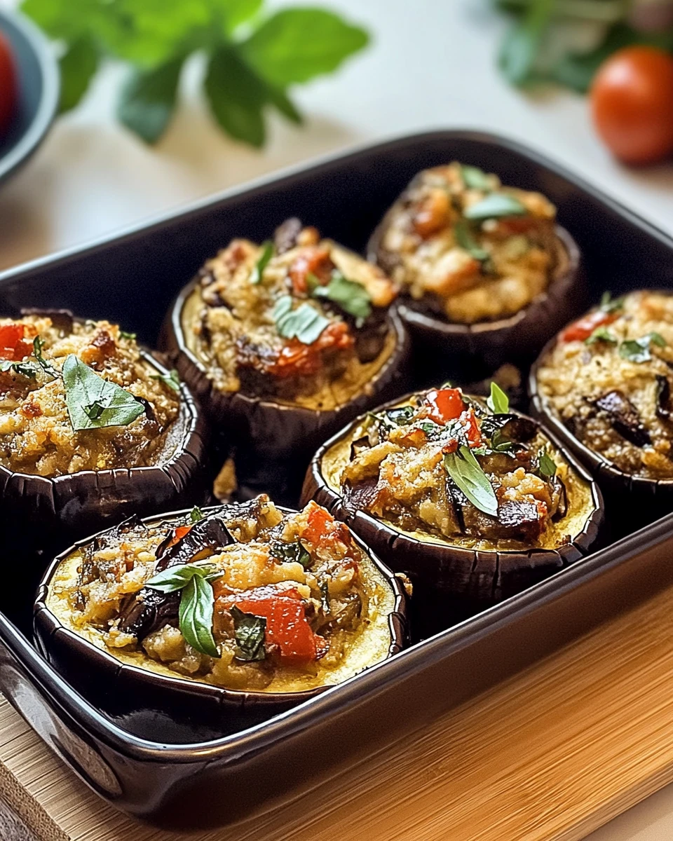 Vegan Stuffed Eggplant