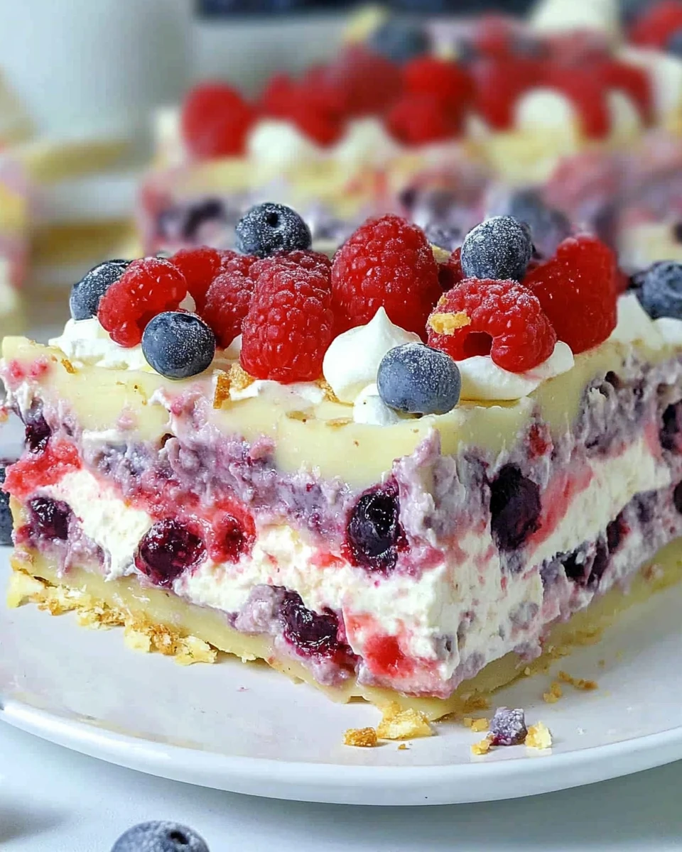 Very Berry Dessert Lasagna