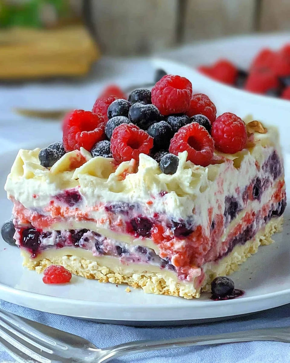 Very Berry Dessert Lasagna