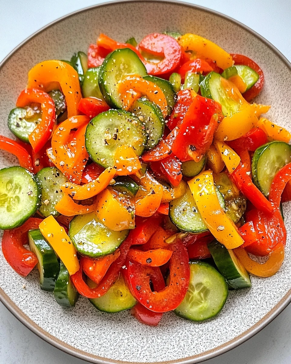 Viral Cucumber and Sweet Pepper Salad