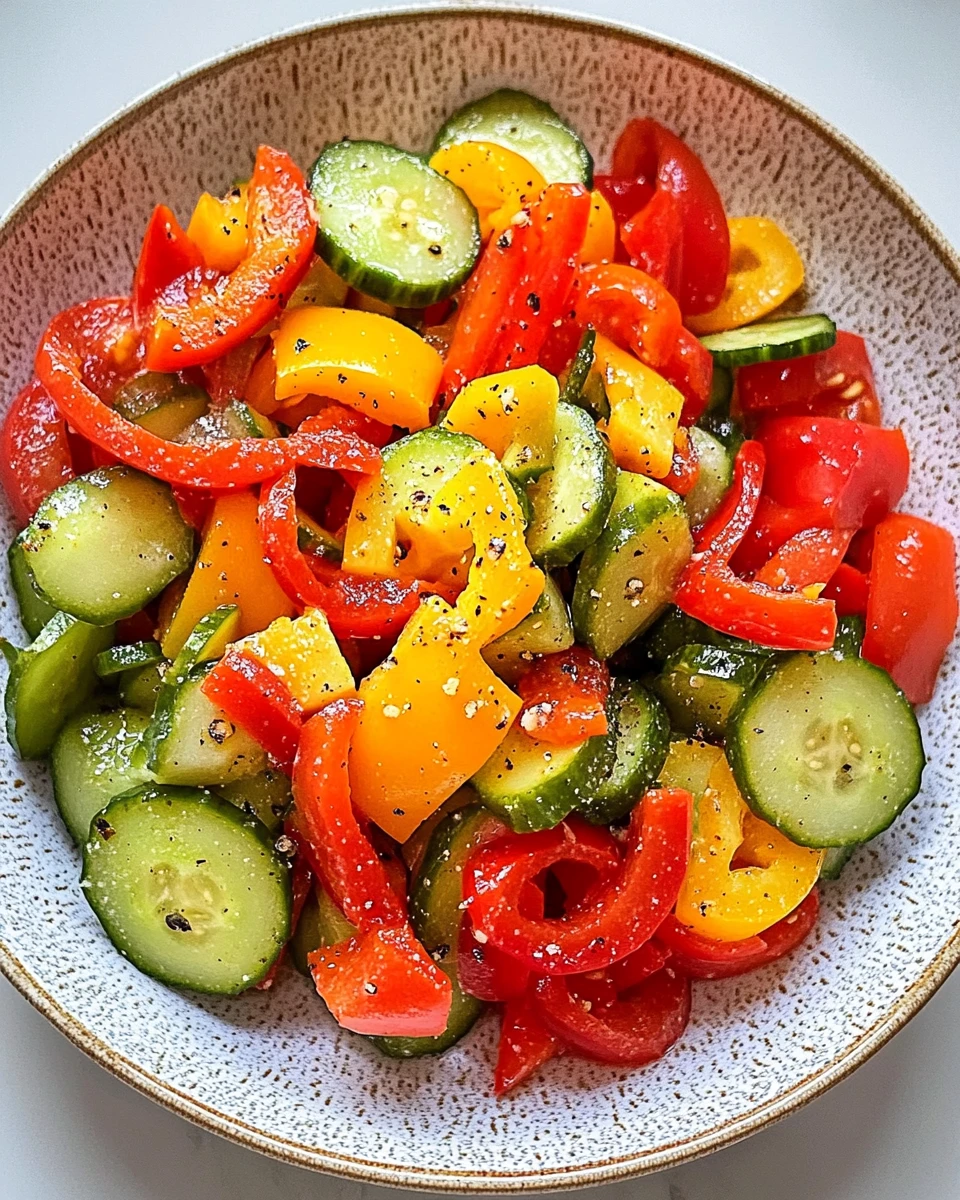 Viral Cucumber and Sweet Pepper Salad