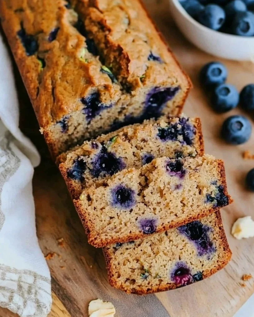 Zucchini Bread with Blueberries