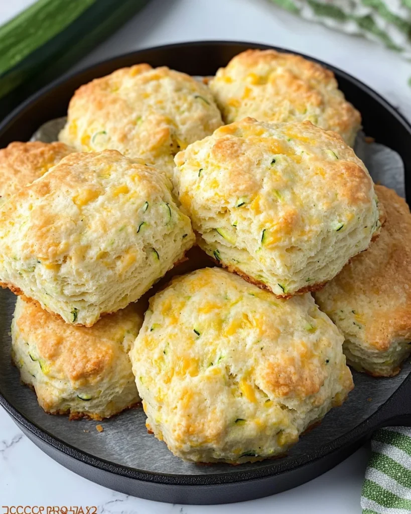 Zucchini Cheddar Biscuits