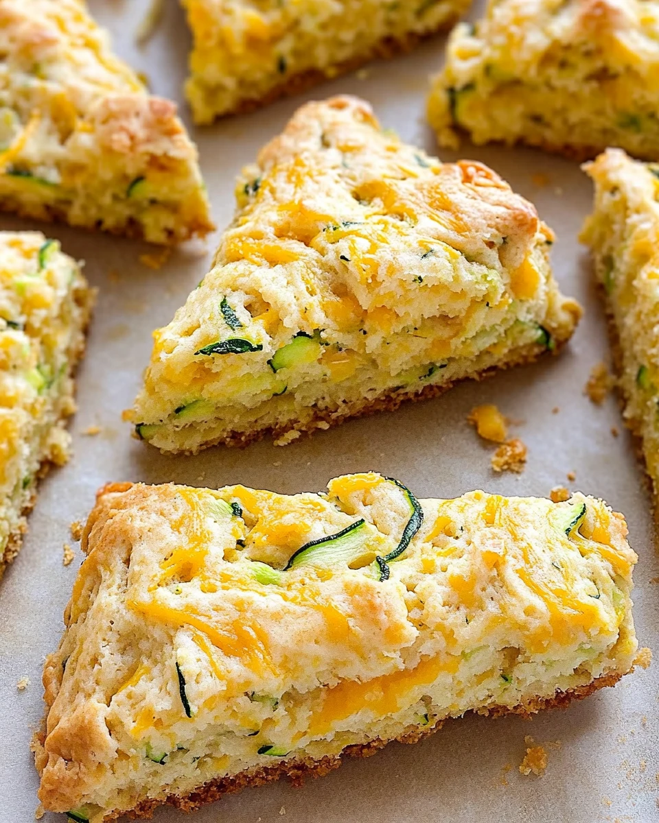 Zucchini Cheddar Scones