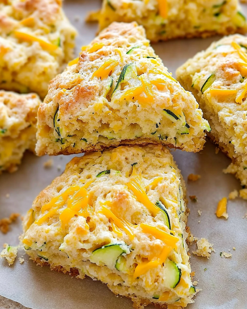 Zucchini Cheddar Scones
