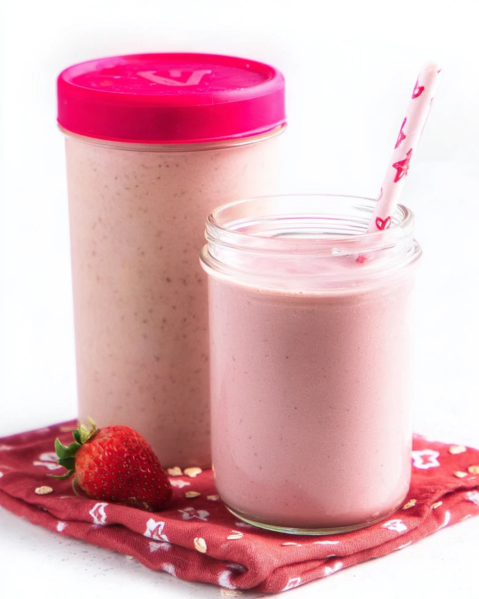 5 Minute Strawberry-Banana-Oat Smoothie
