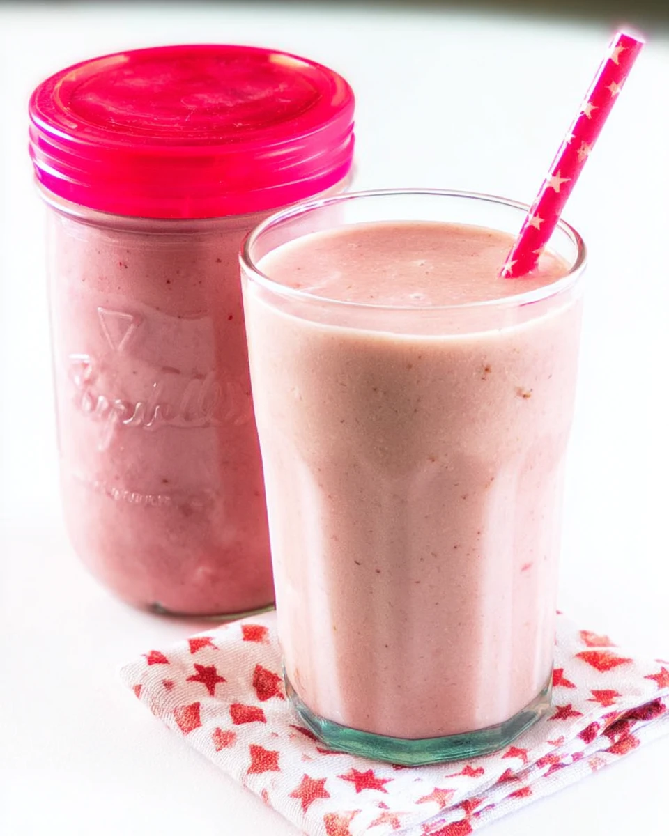 5 Minute Strawberry-Banana-Oat Smoothie