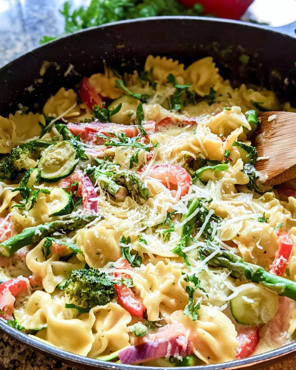 Alfredo Pasta Primavera