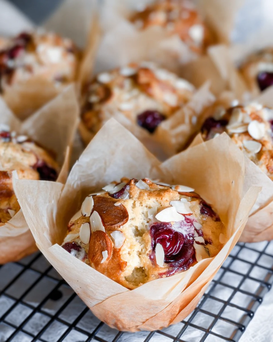 Almond Cherry Muffins