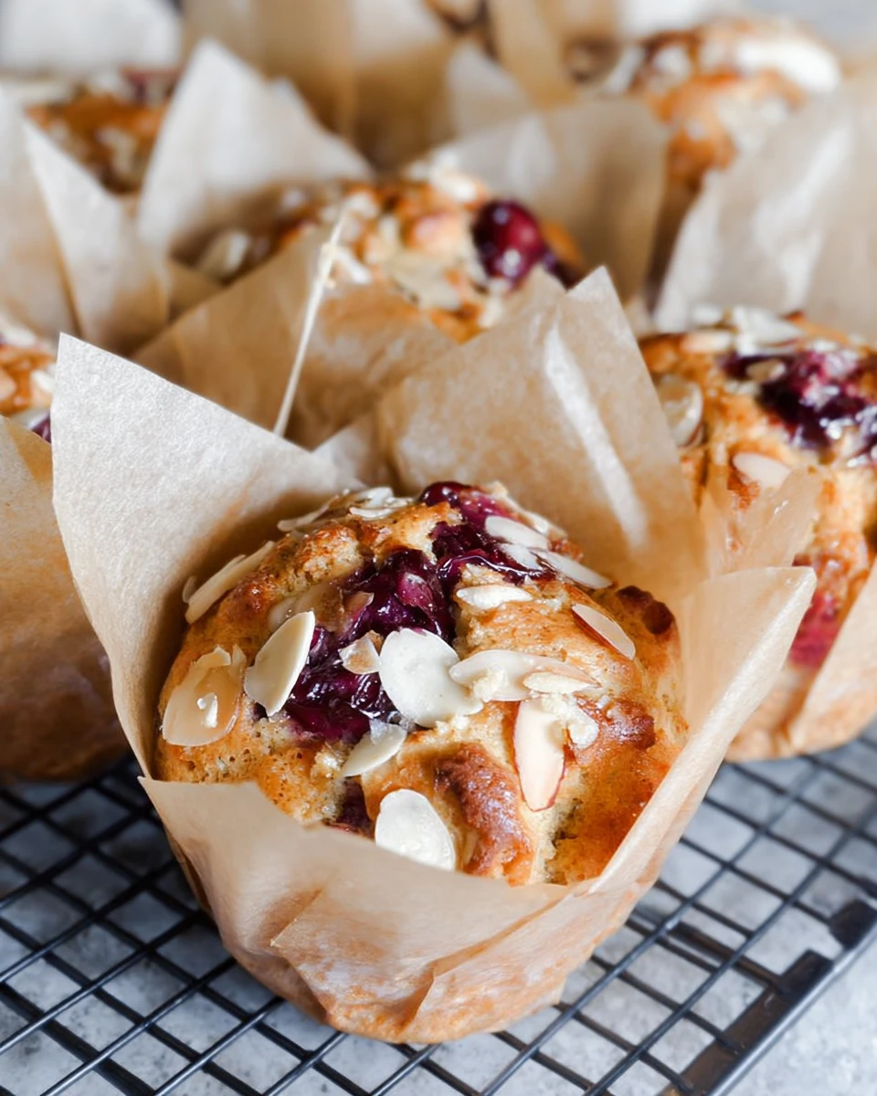 Almond Cherry Muffins