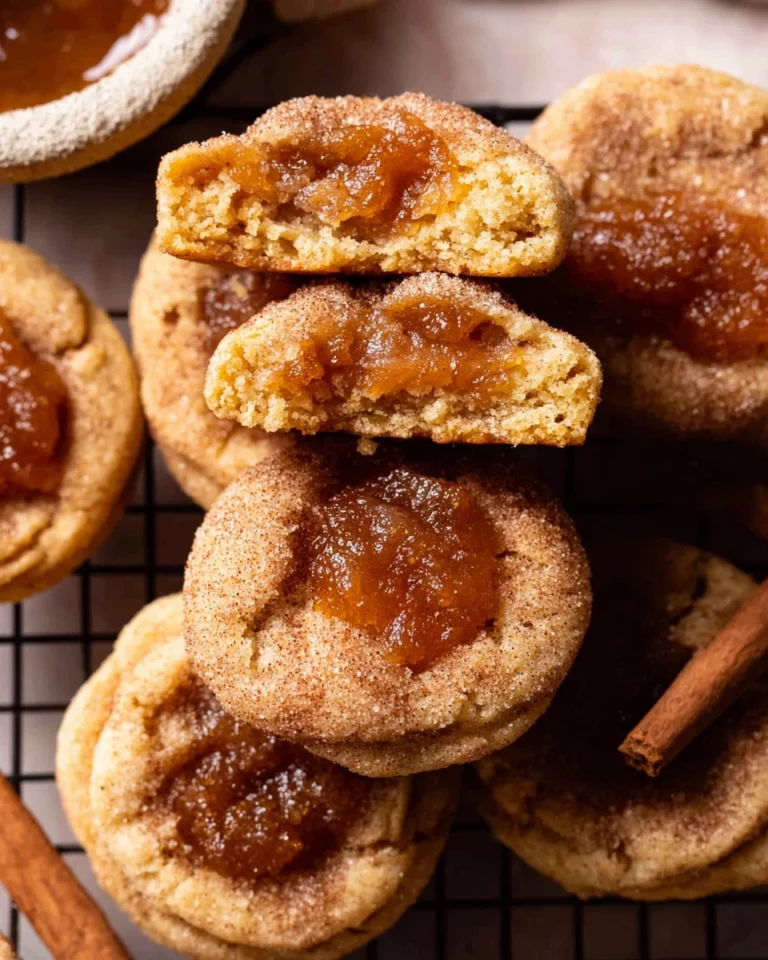 Apple Butter Snickerdoodle Cookies