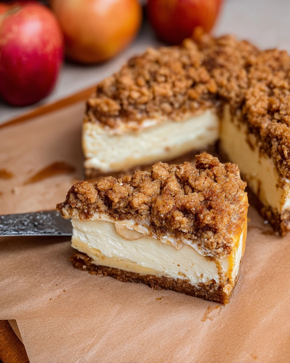 Apple Crumble Cheesecake