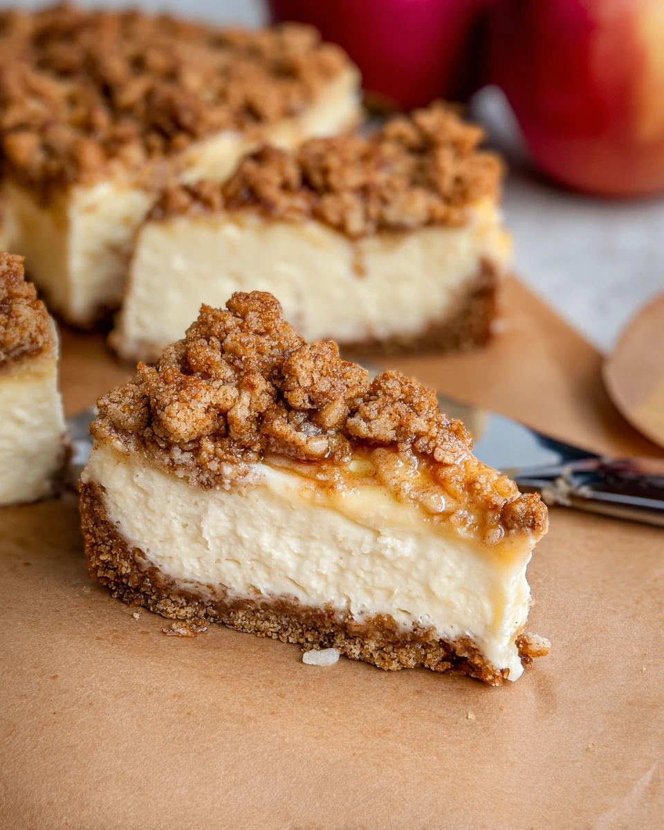 Apple Crumble Cheesecake