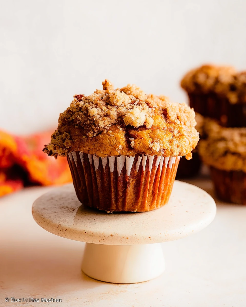 Apple Pumpkin Streusel Muffins