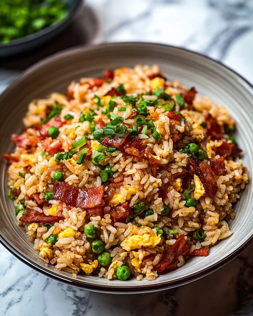 Bacon Red Rice Quick Bacon Fried Rice Recipe
