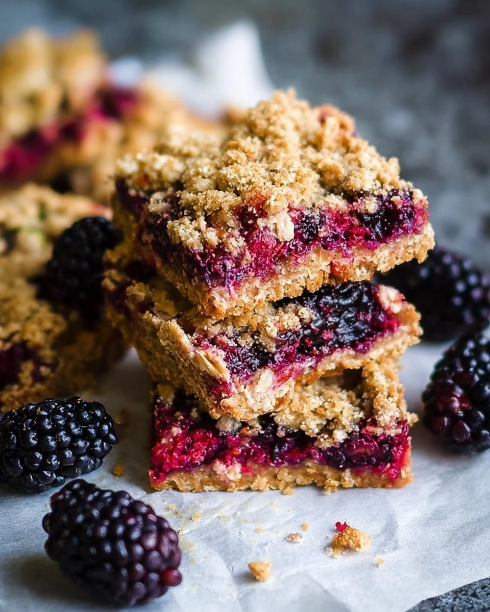 Blackberry Oatmeal Bars