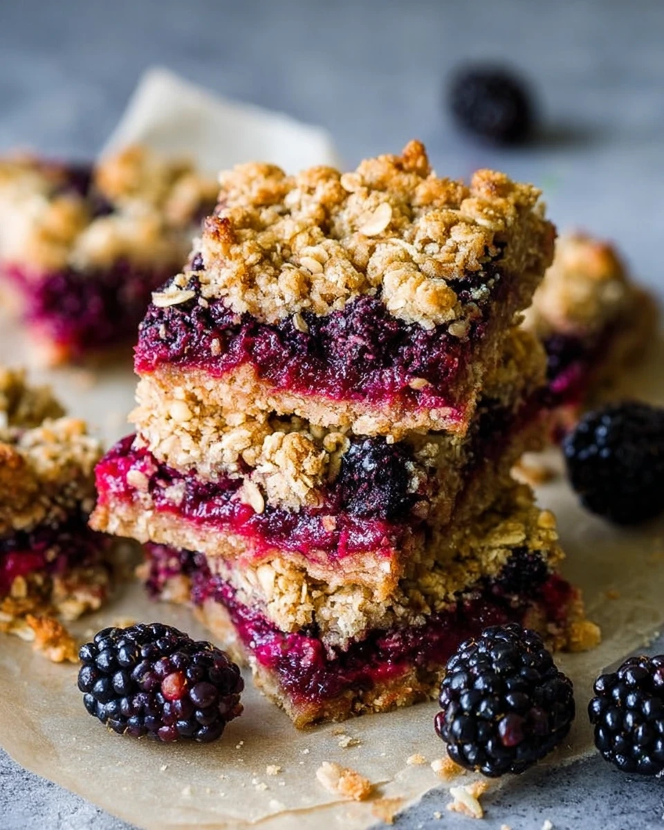 Blackberry Oatmeal Bars