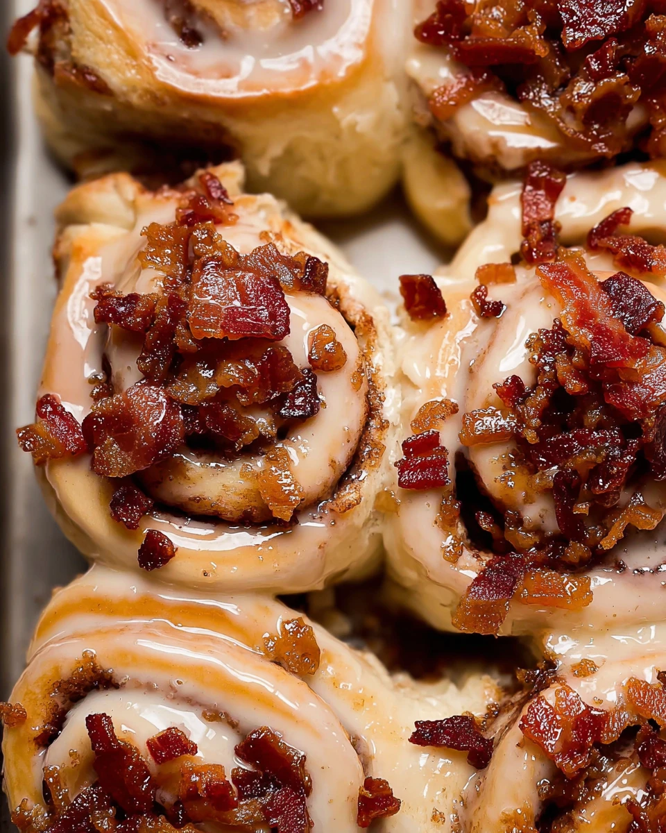 Bourbon Maple Bacon Cinnamon Rolls