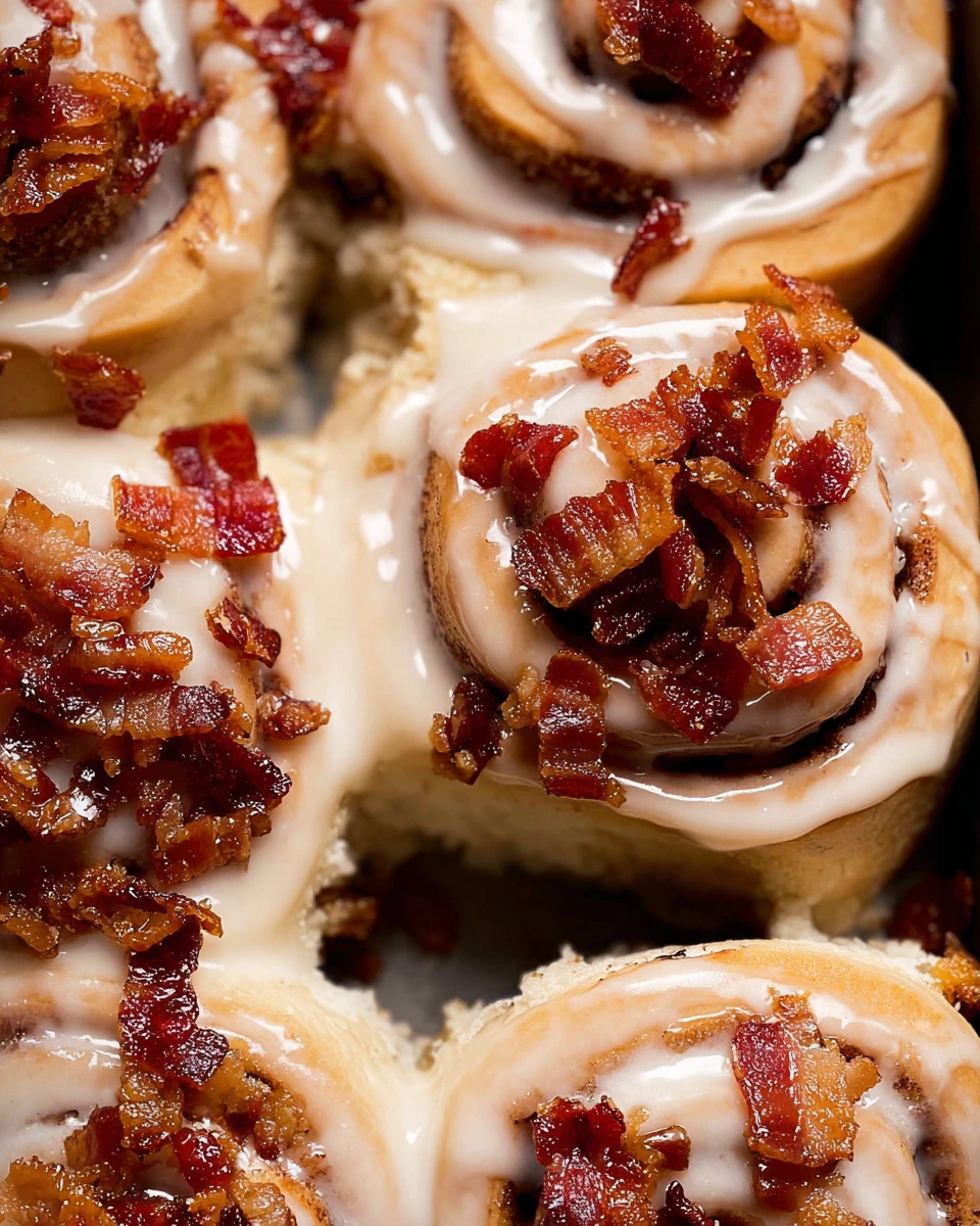Bourbon Maple Bacon Cinnamon Rolls