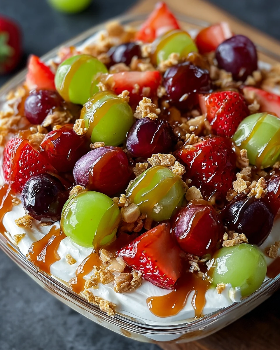 Caramel Crunch Cheesecake Fruit Salad