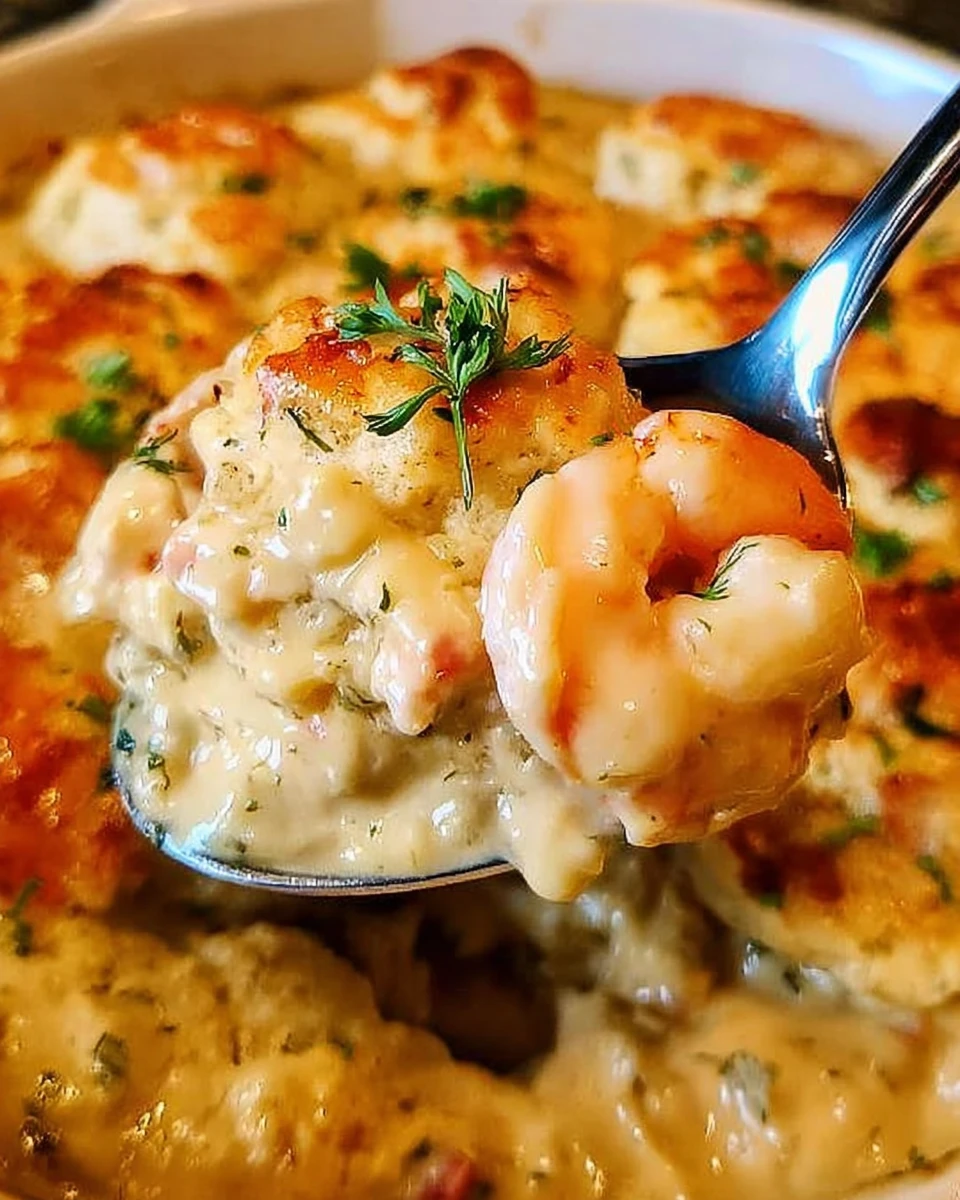 Cheddar Bay Biscuit Seafood Pot Pie