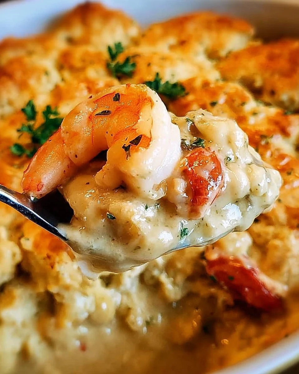 Cheddar Bay Biscuit Seafood Pot Pie