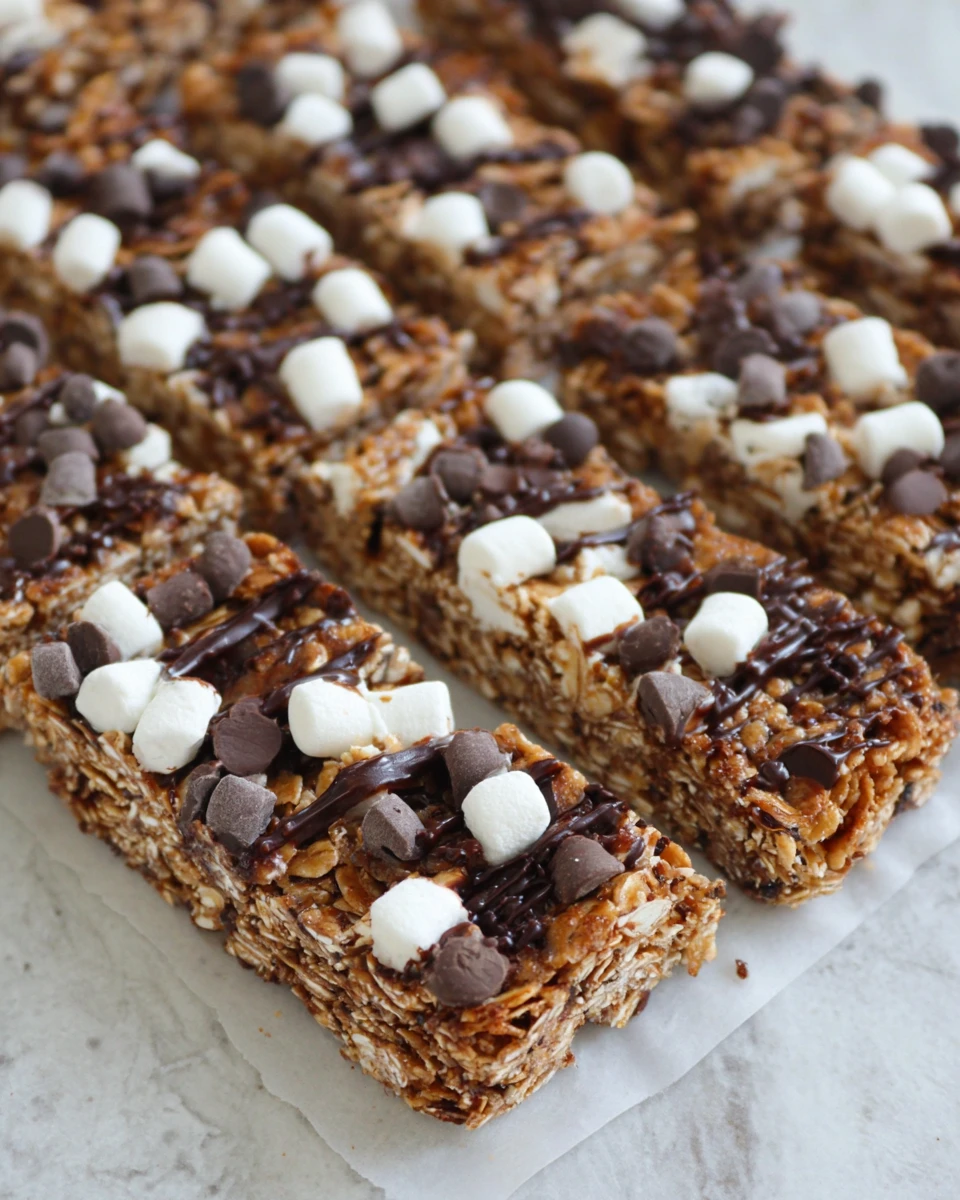 Chewy S’mores Granola Bars