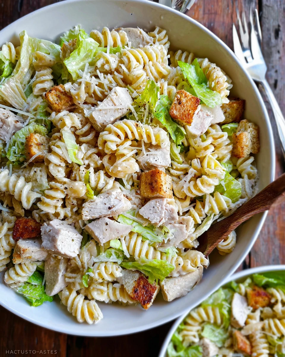 Chicken Caesar Pasta Salad