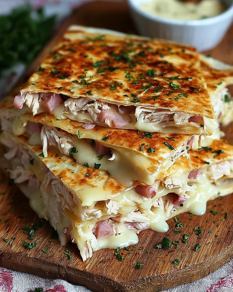 Chicken Cordon Bleu Quesadilla