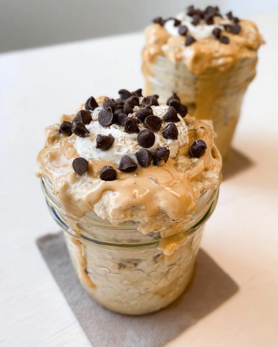 Chocolate Chip Cookie Dough Overnight Oats