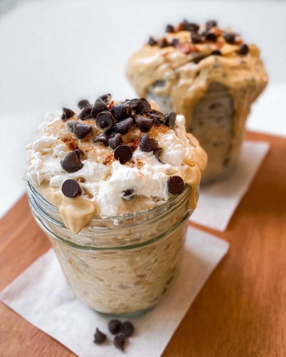 Chocolate Chip Cookie Dough Overnight Oats