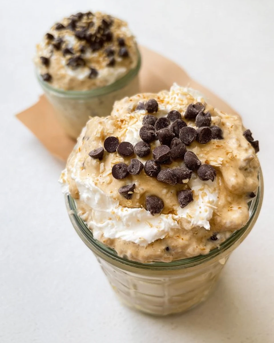 Chocolate Chip Cookie Dough Overnight Oats