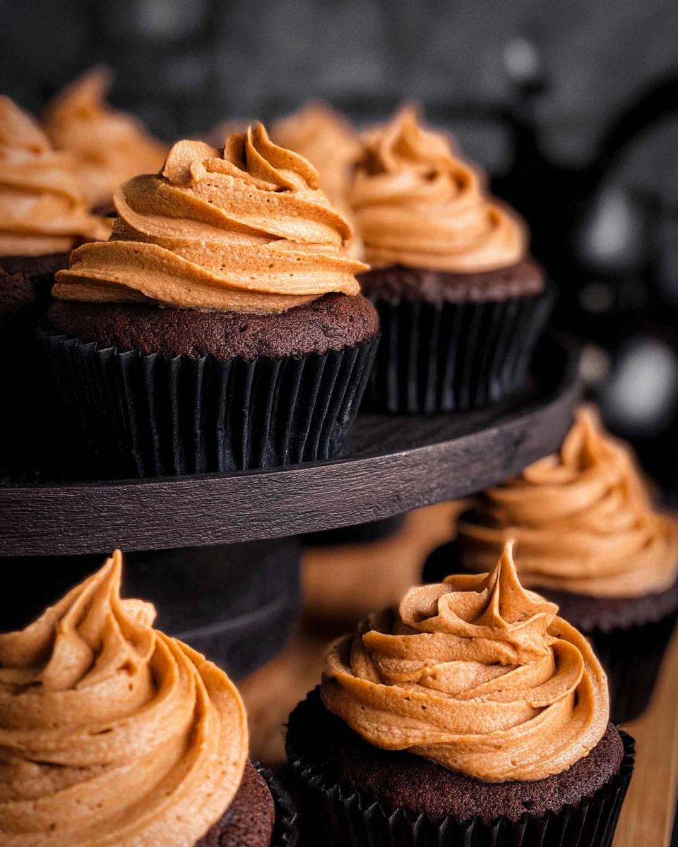 Chocolate Pumpkin Cupcakes