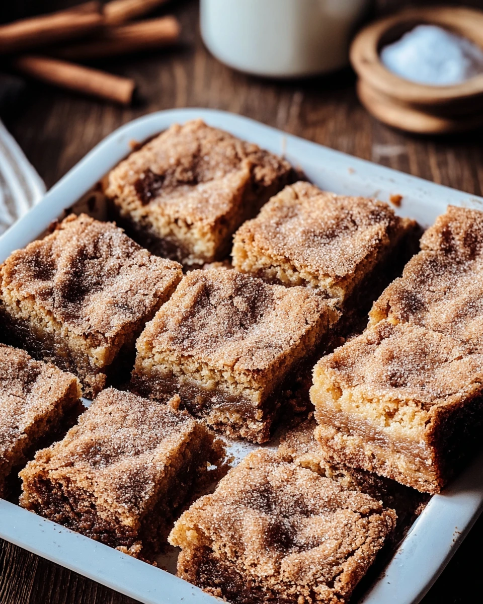 Cinnamon Sugar Blondies