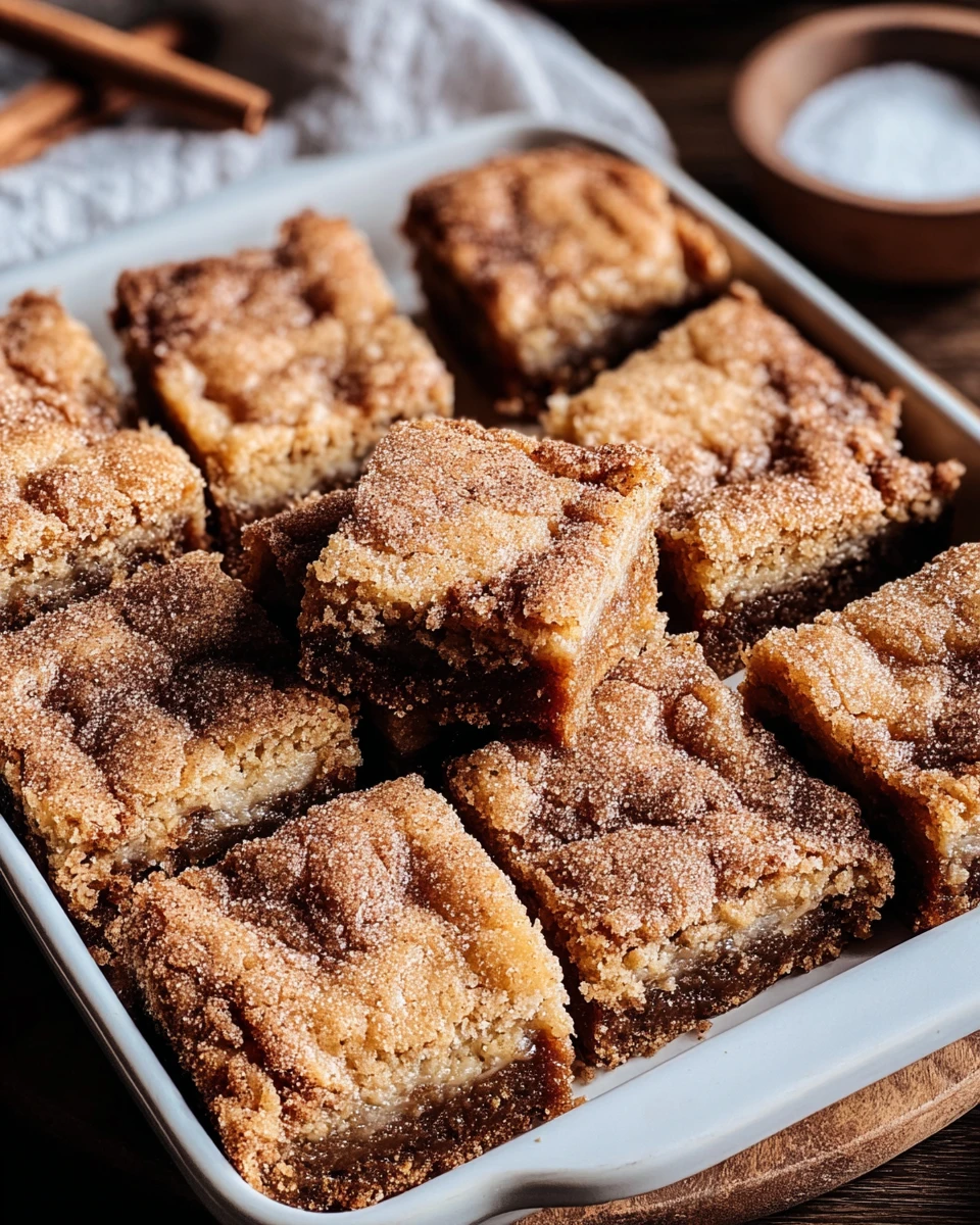 Cinnamon Sugar Blondies