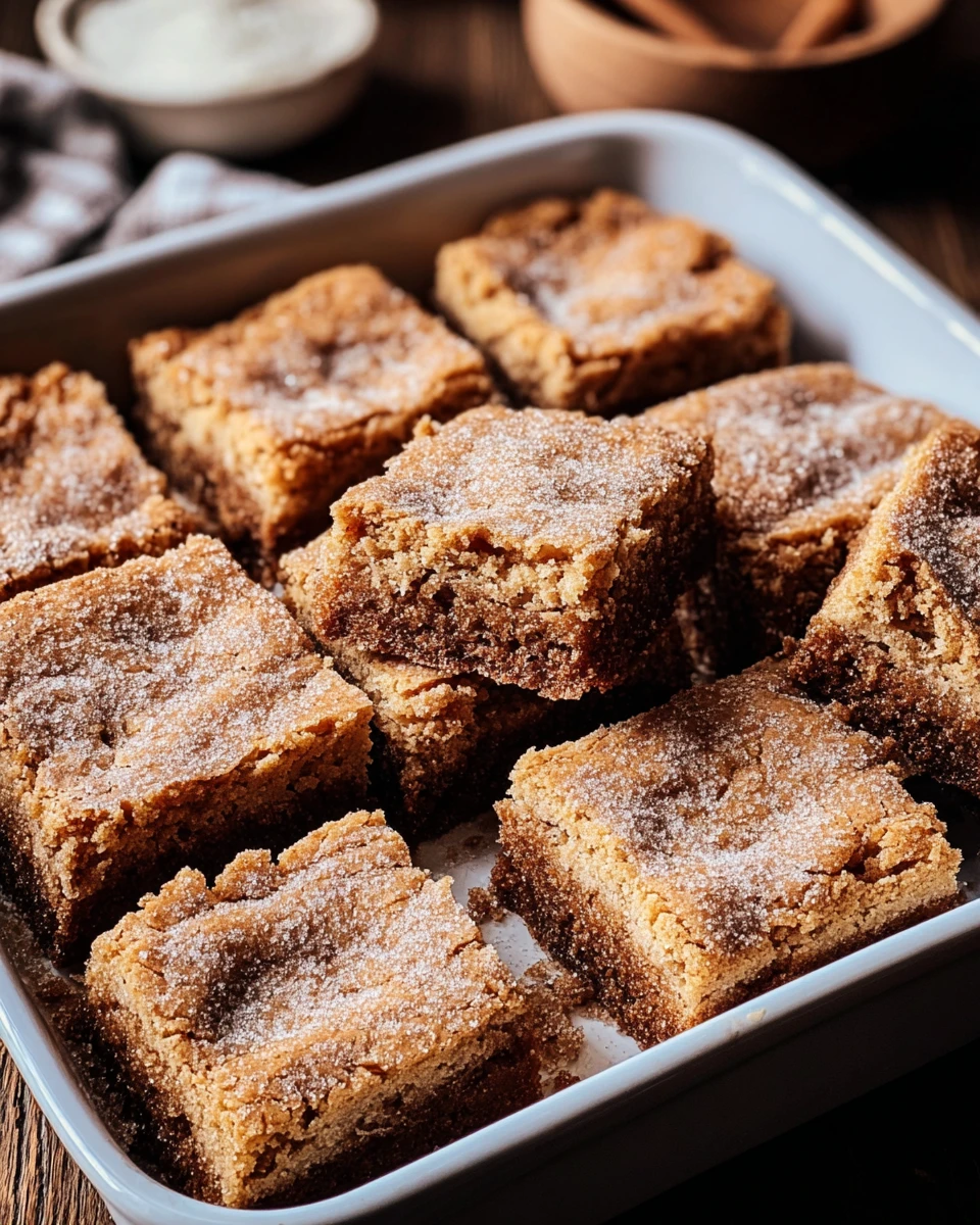 Cinnamon Sugar Blondies